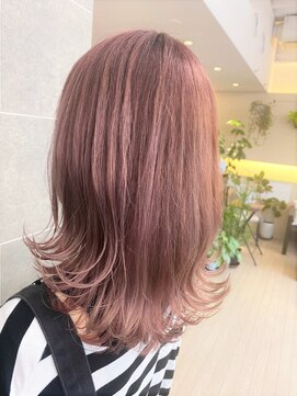 サンクレポ ダブルカラー/透け感ピンク/ラベンダーピンク　佐藤拓哉