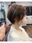 畑中正敏】20代30代40代◎小顔丸みくびれショート、ボブ