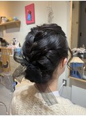 【大人可愛い】アップヘア 結婚式ヘア お呼ばれヘア