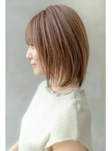 大人可愛い/大人ナチュラルショートボブ/髪質改善/小顔カット