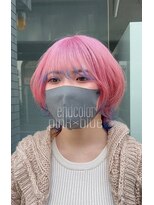 セレーネヘアー(Selene hair) end color   pink×blue