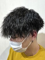 ビューブルー 亀戸錦糸町(VIEW BLUE)&nbsp;ツイストスパイラルパーマ/メンズカット波巻きパーマ眉毛