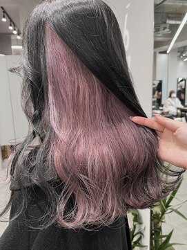 ゴウトゥデイシェアサロン 町田店(GO TODAY SHAiRE SALON) インナーカラーピンク【町田】