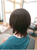 外ハネミディアムボブ