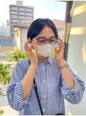 20代30代40代前下がりストレート小顔補正立体カット
