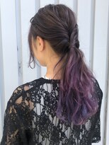 ブルームシエル(bloom ciel)&nbsp;ラベンダーグラデ × 編み込みアレンジ