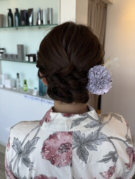 ルシードスタイル ムースユイット(LUCIDO STYLE mousse8) 浴衣に似合うシニヨンアレンジ