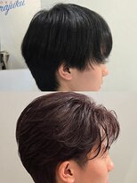 オーシャントーキョー 原宿(OCEAN TOKYO)&nbsp;深みのあるワインレッドで魅せるセンターパート