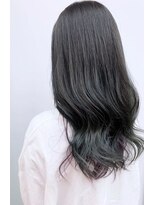 ネウィ 調布(newi)&nbsp;ロングレイヤーカット/美髪スタイル# アッシュブラック