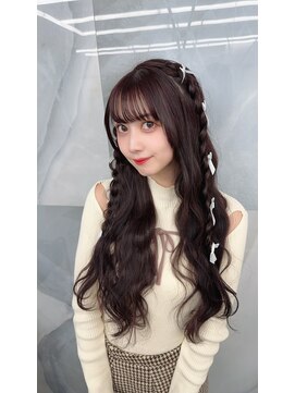 ユアーズヘア 新宿三丁目店(youres hair) 編みたらしツイン