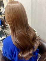 ヘアーアトリエ ラフェル(hair atelier Rafel)&nbsp;ロングヘア/ハニーベージュ/韓国くびれ巻き