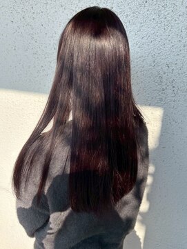 透明感カラー 髪質改善トリートメント艶髪 20代 顔周りカット