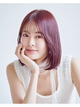 La fith hair lavie 寝屋川店【ラフィス ヘアー ラヴィ】【2月27日OPEN（予定）】 【La fith】カシスレッド×切りっぱなしボブ