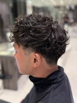 アース 長久手店(HAIR & MAKE EARTH)&nbsp;無造作スペインカール×メンズフェード