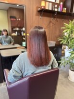 アオイ(Aoi) 艶レッドグラデーションカラー|ミディアム