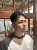 波巻きツイストスパイラルリバースセンターパートニュアンスパY