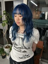 ムジャク(MUJAK)&nbsp;福岡　久留米　ターコイズブルー　ハイトーン　青髪
