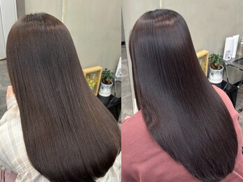 ファビ 渋谷(Fab)の写真/【渋谷/髪質改善/縮毛矯正】[イノアカラー/レイヤーカット]のトレンド×オイルカラーで理想を叶える★