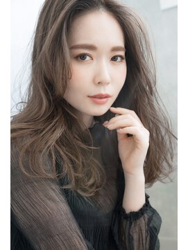 サンク 大船鎌倉店(sunc) ロング×フェミニンカール×アッシュベージュ...