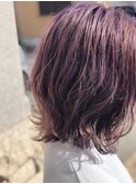 パープル×外ハネボブ