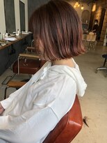 ロティー(loty)&nbsp;【天神今泉loty赤星雄介】ピンクベージュ×切りっぱなしボブ