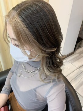 プログレスプラス フェイスフレーミング☆ミルクティーカラー イヤリング インナー