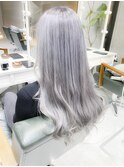 イメチェンホワイト アッシュグレージュ　ロングカット　days