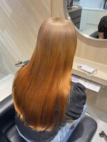 エイトヘアー(8 HAIR) orange × beige ルーツカラー