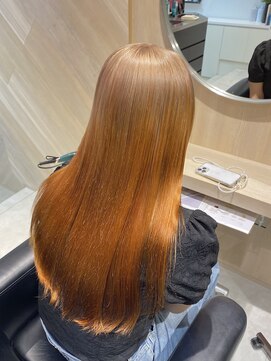 エイトヘアー(8 HAIR) orange × beige ルーツカラー