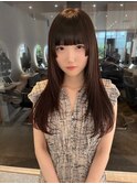 前髪カット＊姫カット＊ノーブルブラウン【ZinaCENTRAL】