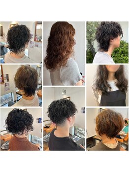 髪に優しく、持ちが良いと大好評★柔らかいパーマやデザインパーマでモテヘアに！朝のスタイリングも簡単◎