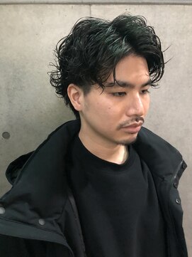 メロン 恵比寿(MERON) [佐野]メンズスパイラル×ウエット仕上げ[20代30代40代50代]