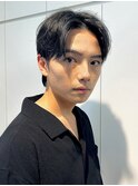 【吉田智哉】メンズパーマ、メンズセンターパート、7:3パート