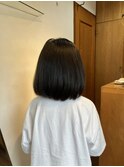 ミディアムボブ×ツーブロック