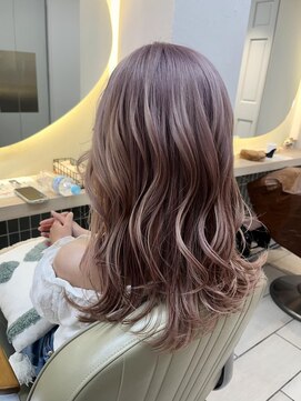 テトラ バイ ネオリーブ 横浜西口店(tetra by neolive) ブリーチ ピンク ピンクベージュ 横浜/横浜駅