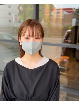 スーリール 高城店(Sourire) 切りっぱなし/切りっぱなしボブ/シースルーバング/束間前髪/ボブ