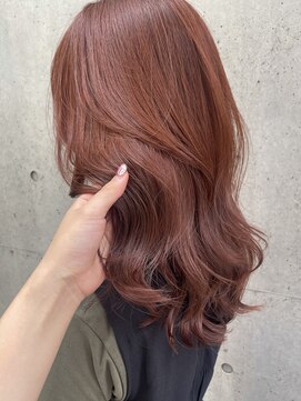 ノラギンザユー(NORA GINZA/U) ダブルカラー暖色カラーレイヤーカットオレンジブラウン