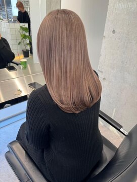 サンク 原宿 表参道(cinq) 原宿ミルクティーベージュブリーチハイトーンカラーダブルカラー