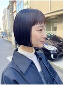 大人ヘア/ミニボブ/タッセルボブ/ワンレンボブ/ブルーブラック