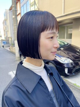 スーハ 恵比寿(SUUHA) 大人ヘア/ミニボブ/タッセルボブ/ワンレンボブ/ブルーブラック