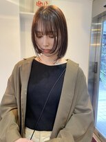 パープル(PURPLE)&nbsp;レイヤーボブ/イルミナカラー/フェイスレイヤー