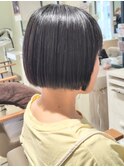 ボブ 切りっぱなし ミニボブ