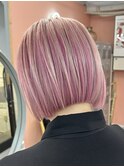 のあホワイトピンク ピンクカラー ミックスカラー