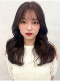 韓国レイヤー/ワインレッド/マロンベージュ/イメチェン/八幡山