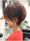 ショート/顔まわり/丸み/縮毛矯正/白髪ぼかし/立川