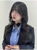 ハッシュカット/ロングレイヤー/くびれヘア/韓国ヘア