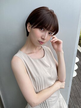 エアー 青山(AIR) 丸みショートシースルーバングくびれショートボブミニボブ