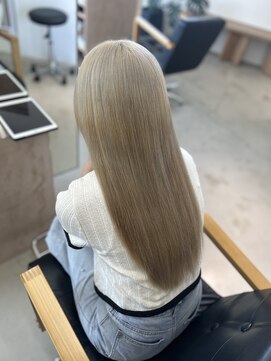 ヴィンスジオ 岐阜駅南(vince gio) ホワイトベージュ/ミルクティーベージュ/髪質改善トリートメント