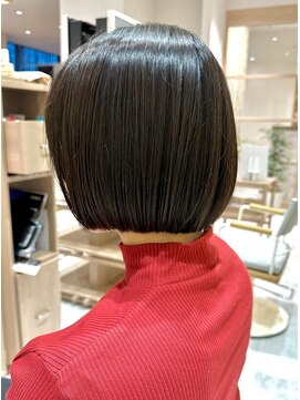 ティエナビューティー(TIENA BEAUTY) #重めボブ#韓国風#ブリーチなしカラー