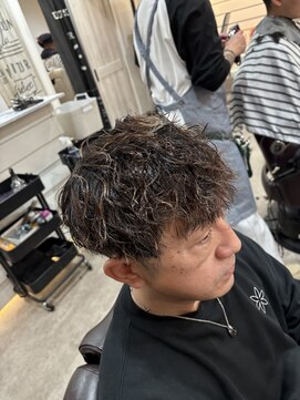 MEN’S HAIR/波巻ツイストスパイラル/フェザーパーマ/船橋